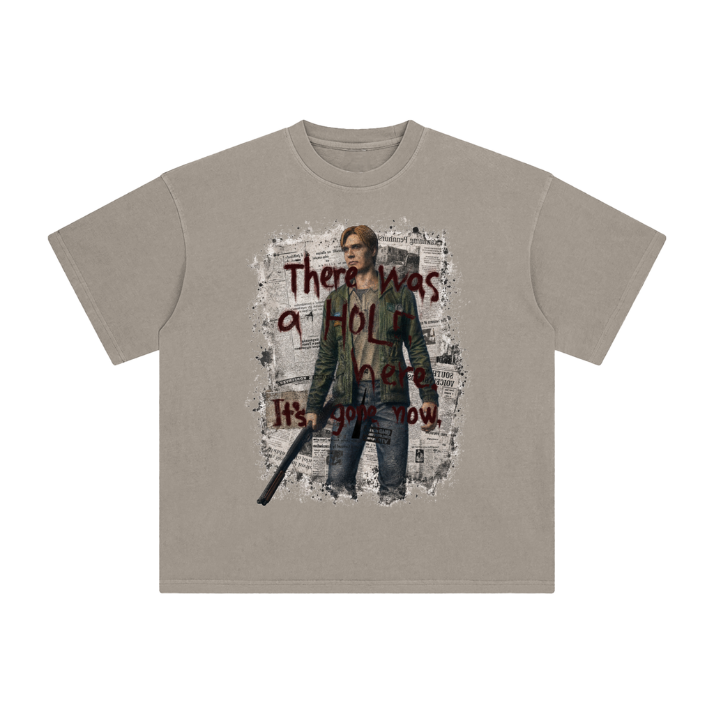 Silent Hill 2 VINTAGE T-Shirt - James Sunderland "there was a hole here"