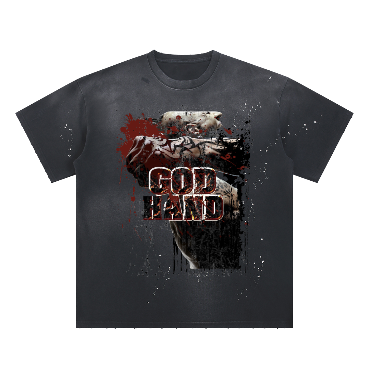 Vintage God Hand PS2 T-Shirt HAND FRAYED & DISTRESSED