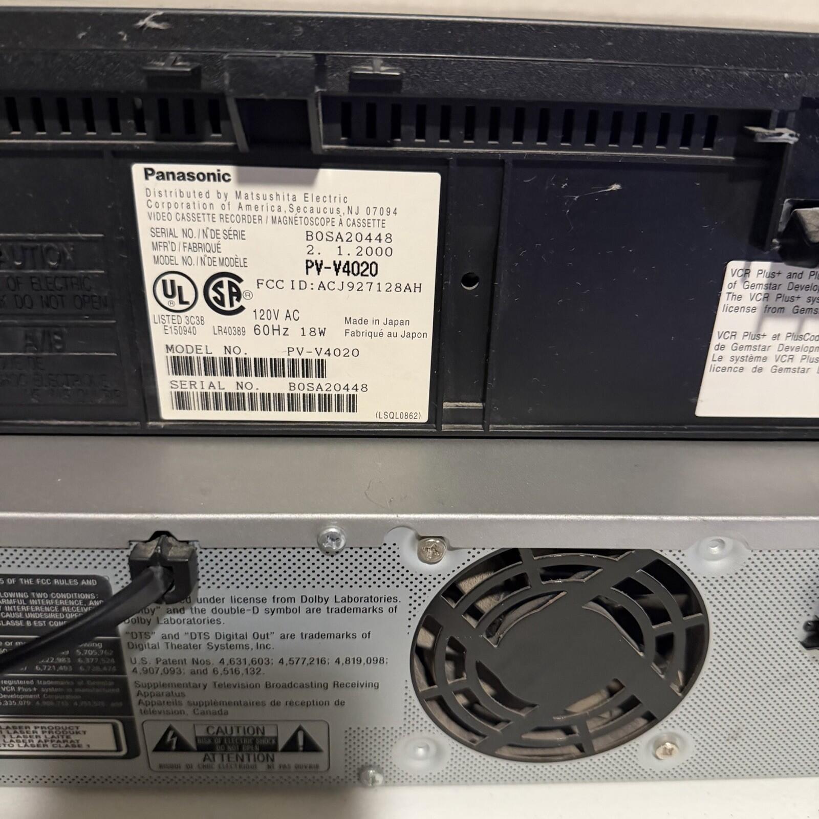 Panasonic Omnivision Blue Line VCR Sony Rdr-vx500 PARTS BUNDLE