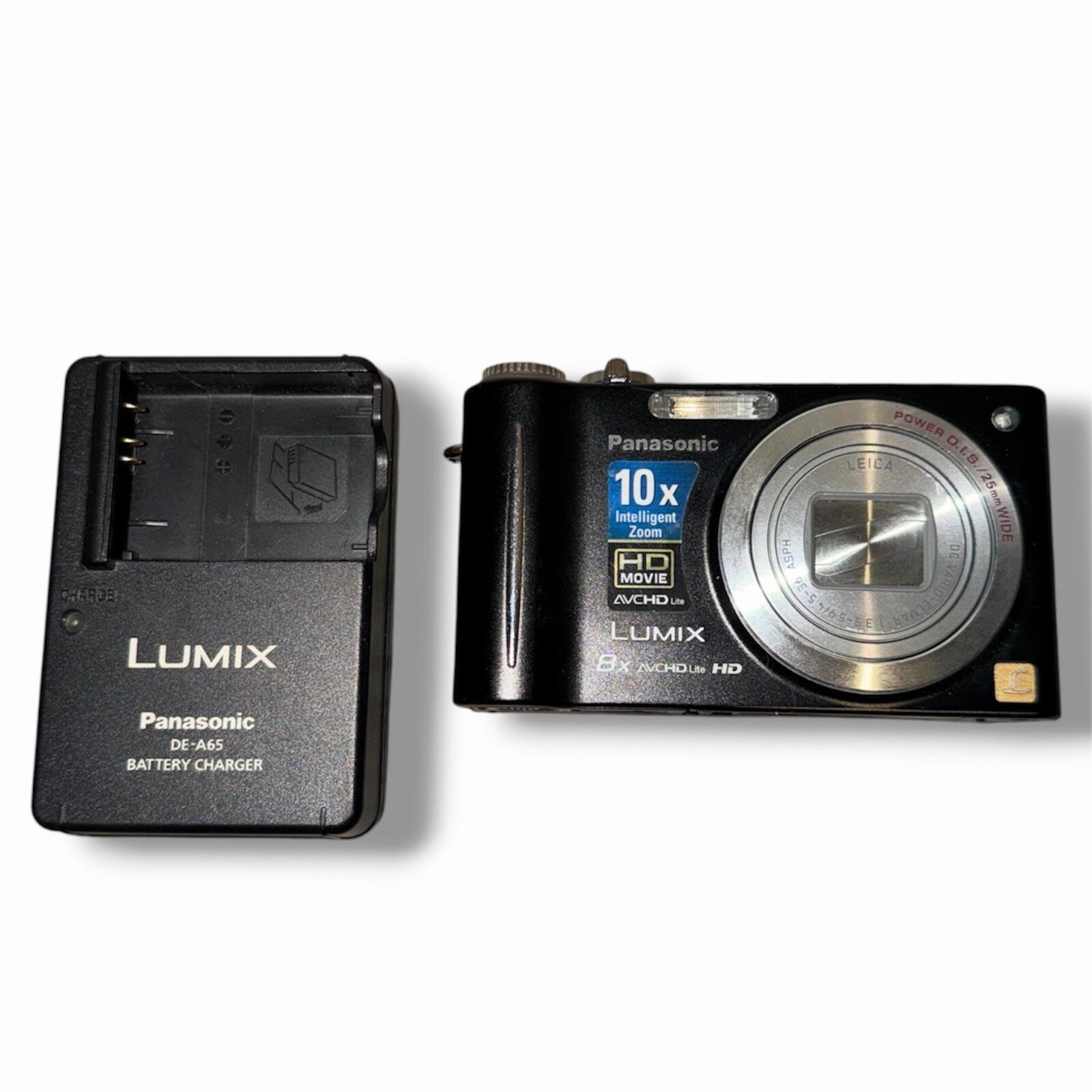 Panasonic Lumix dmc-ZR3 Digital Camera Black With Battery And Charger
