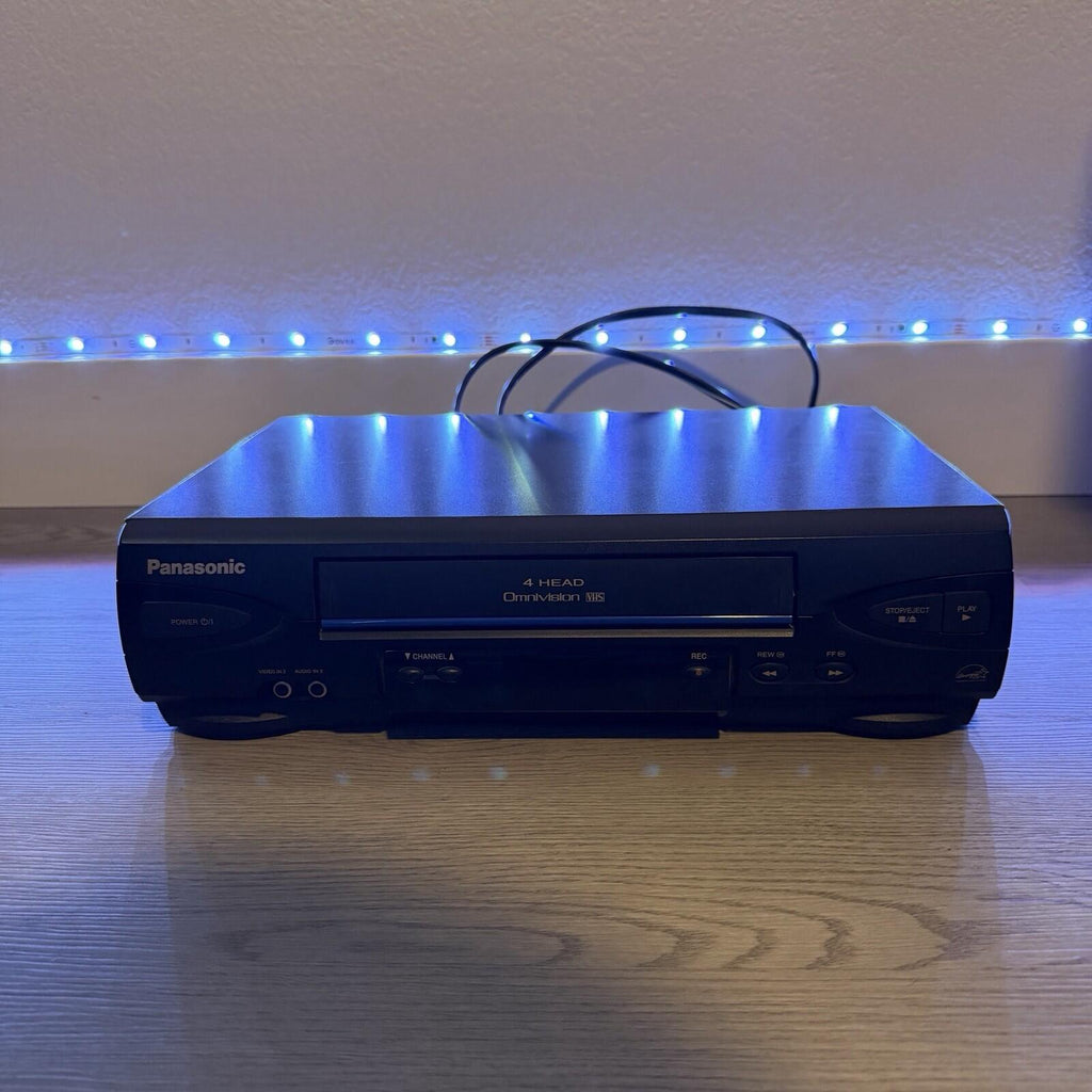 Panasonic PV-V4022-A Blue Line 4-Head OmniVision VHS VCR Tested And Working