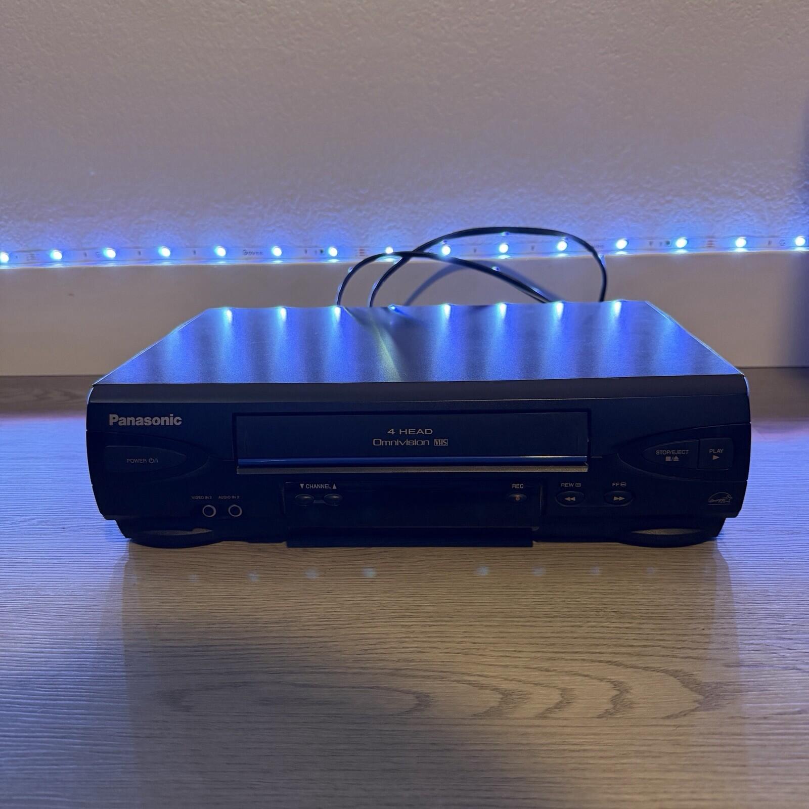Panasonic PV-V4022-A Blue Line 4-Head OmniVision VHS VCR Tested And Working