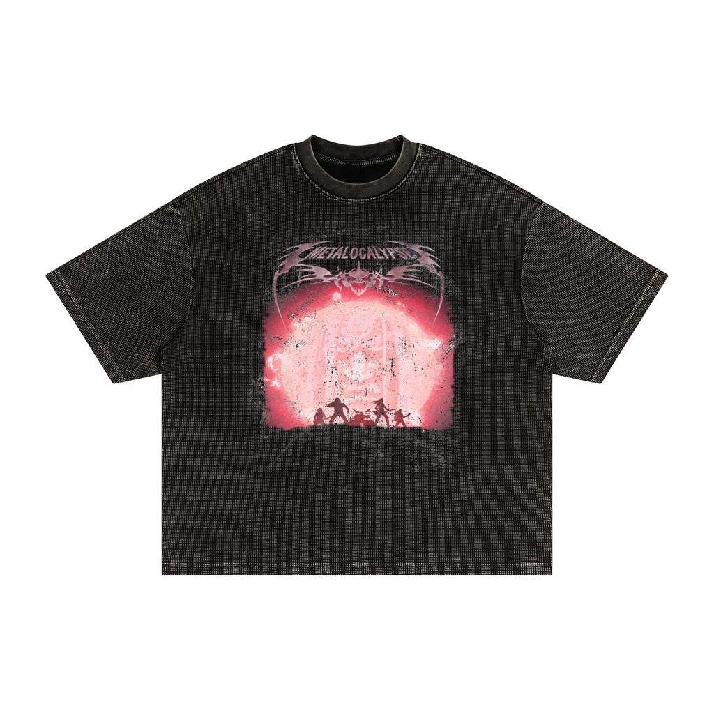 Vintage METALOCALYPSE Waffle Knit Washed Boxy T-Shirt