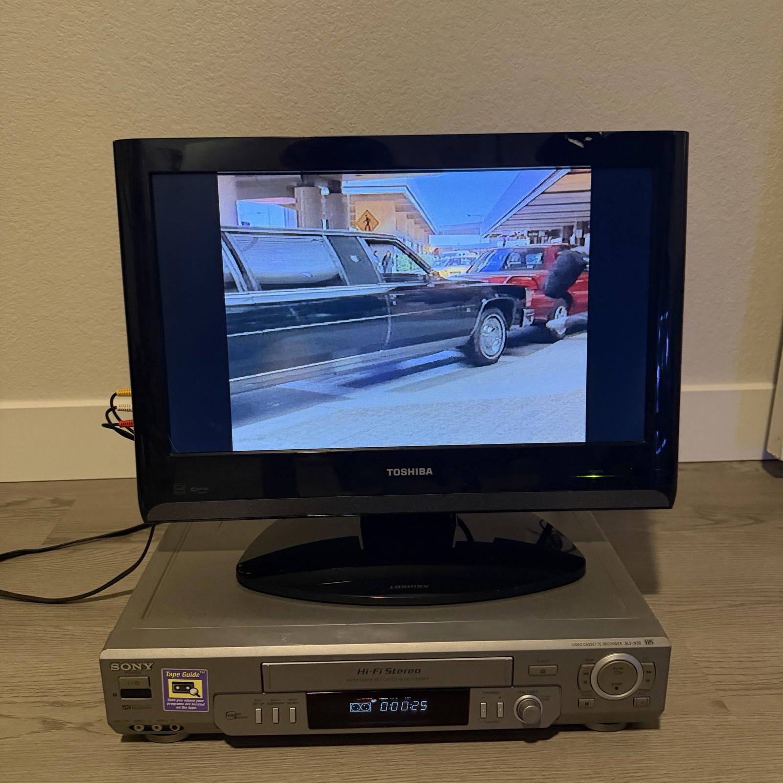 Sony SLV-N80 Video Cassette Recorder VCR VHS Player Hi-Fi Stereo No Remote Works
