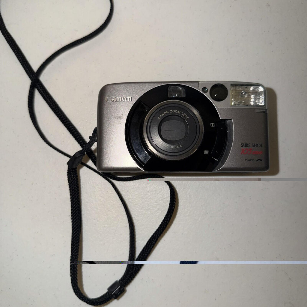 Canon Sure Shot 105 Zoom Date 38-105mm ASF Point & Shoot Film Camera Read