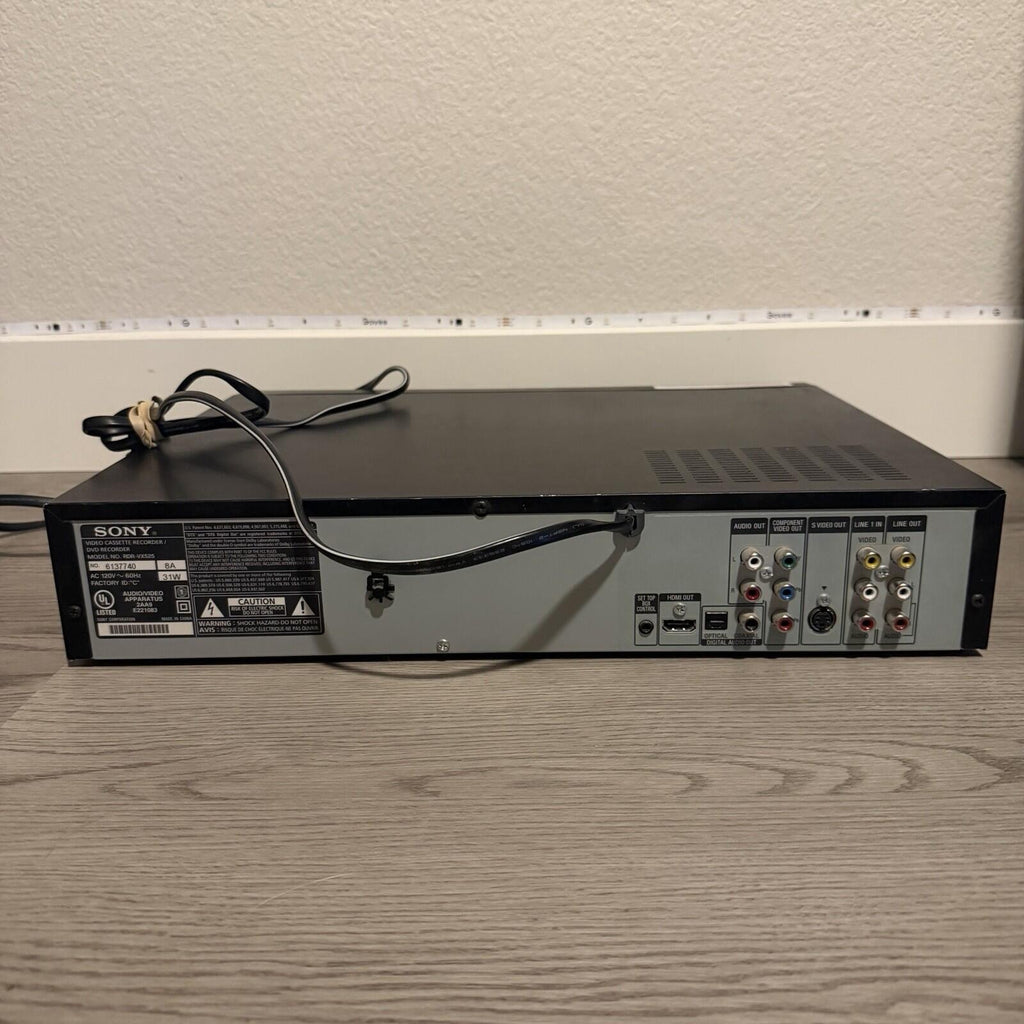 SONY RDR-VX525 DVD/VCR Recorder Player Combo HDMI No Remote Tested Working Read
