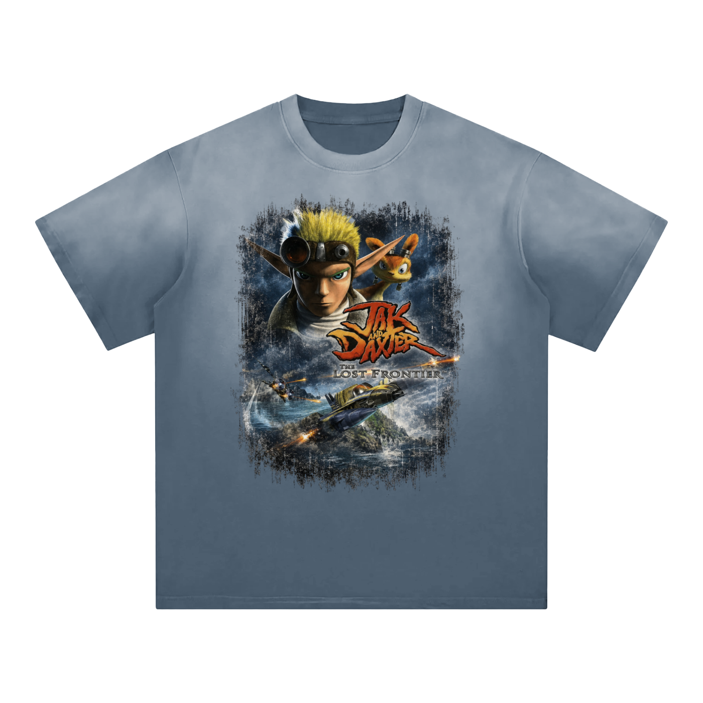 Vintage Jak and Daxter T-shirt 2000s - sun faded