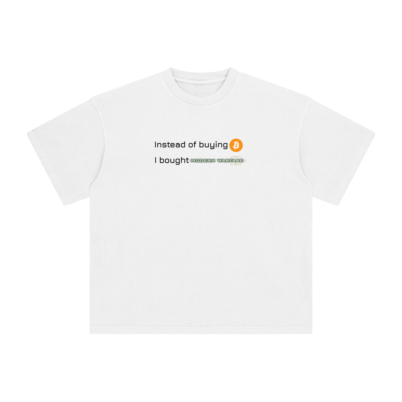 Instead of buying BTC I bought MW2 2009 VINTAGE T-SHIRT