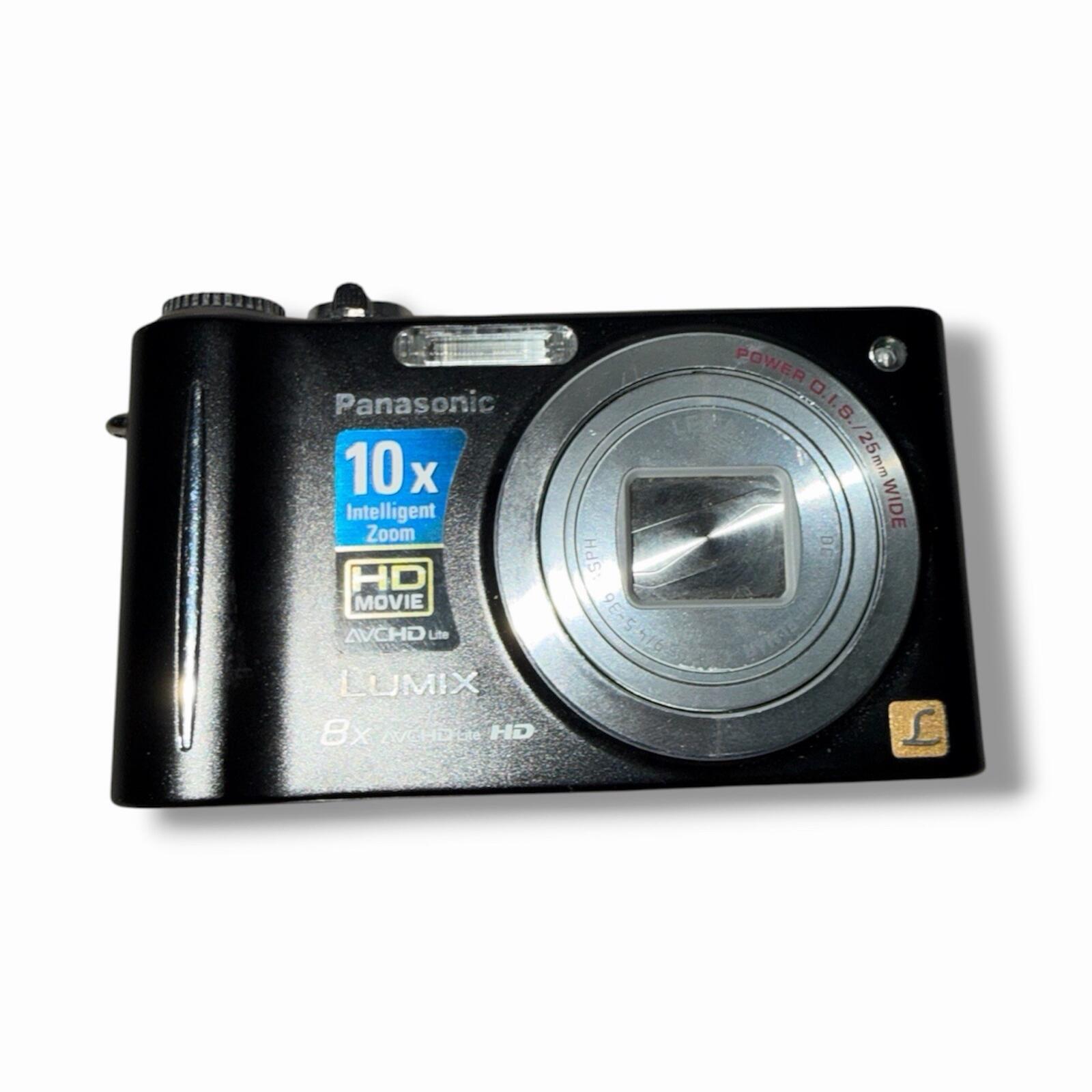 Panasonic Lumix dmc-ZR3 Digital Camera Black With Battery And Charger