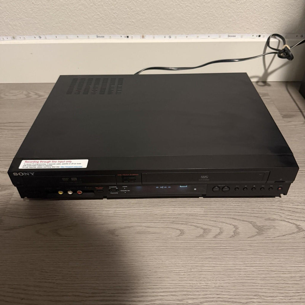 SONY RDR-VX525 DVD/VCR Recorder Player Combo HDMI No Remote Tested Working Read
