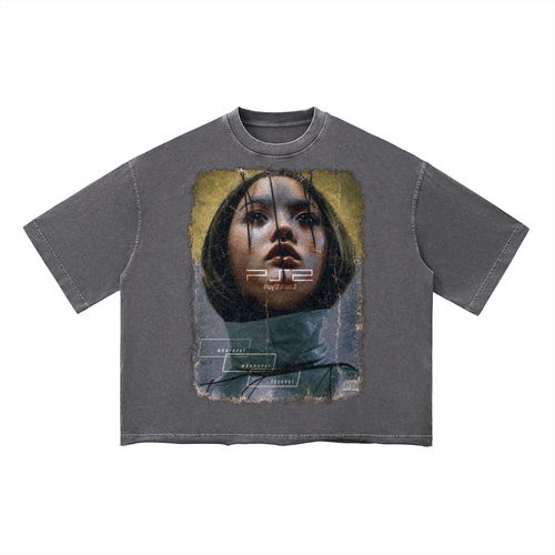 2000S PS2 AD VINTAGE T SHIRT "CYBORGIRL"