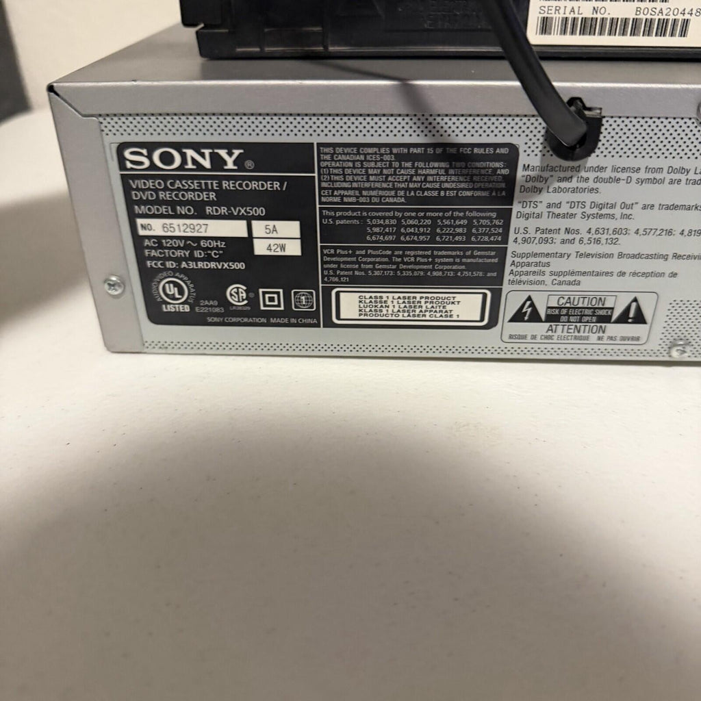 Panasonic Omnivision Blue Line VCR Sony Rdr-vx500 PARTS BUNDLE