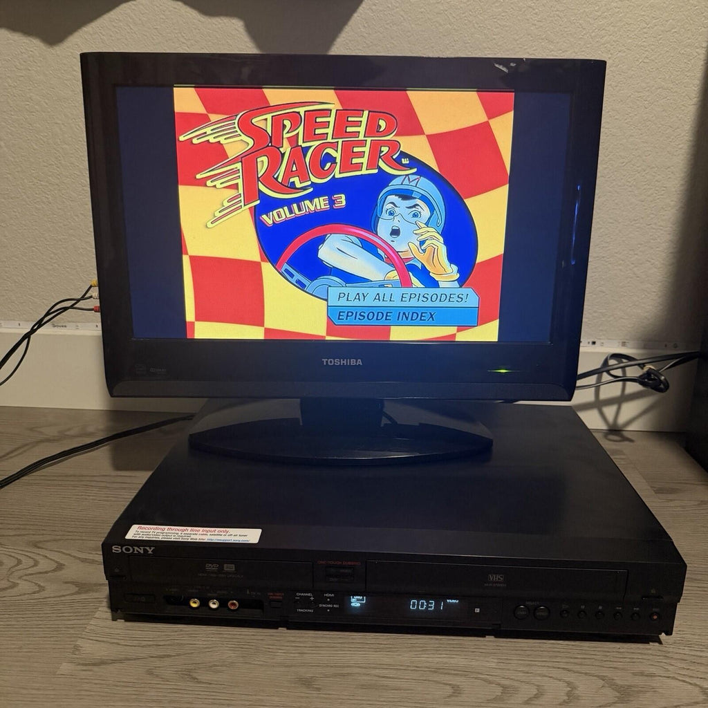 SONY RDR-VX525 DVD/VCR Recorder Player Combo HDMI No Remote Tested Working Read