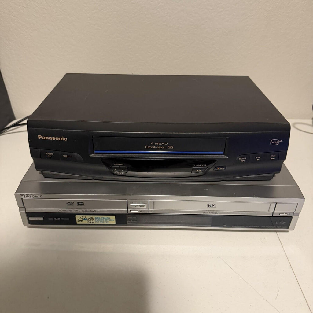 Panasonic Omnivision Blue Line VCR Sony Rdr-vx500 PARTS BUNDLE