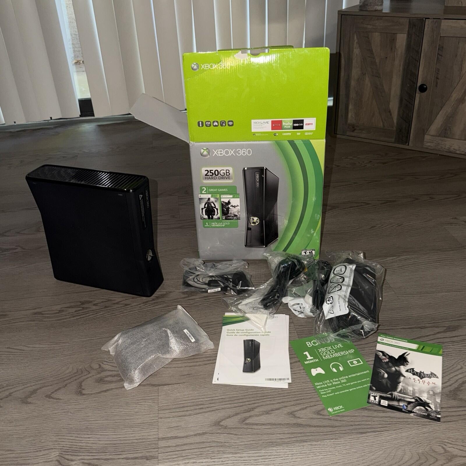Microsoft Xbox 360 Slim S 250GB Console System Open Box 🔥 "Spring Value Bundle"