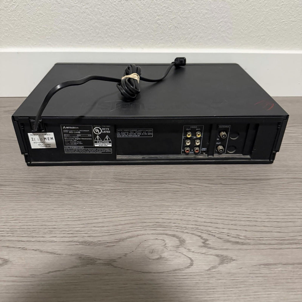 Mitsubishi HS-U445 VCR Video Cassette Recorder VHS Player ONLY * TESTED*