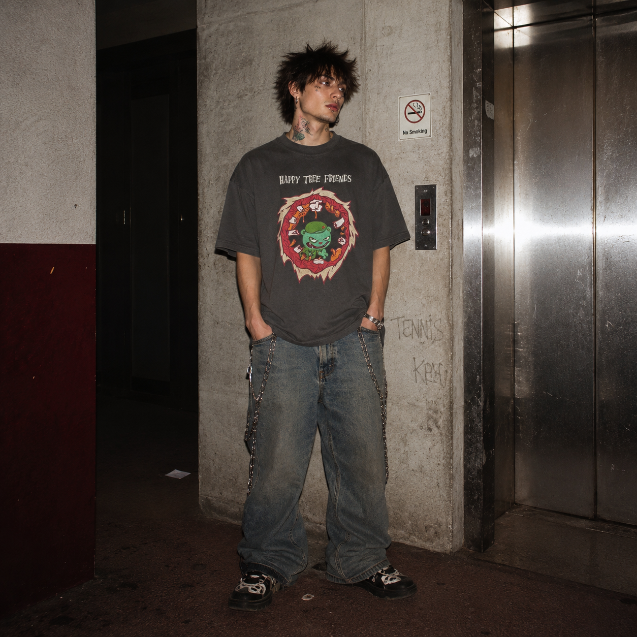 Vintage Happy Tree Friends T-Shirt "Flippy Returns"