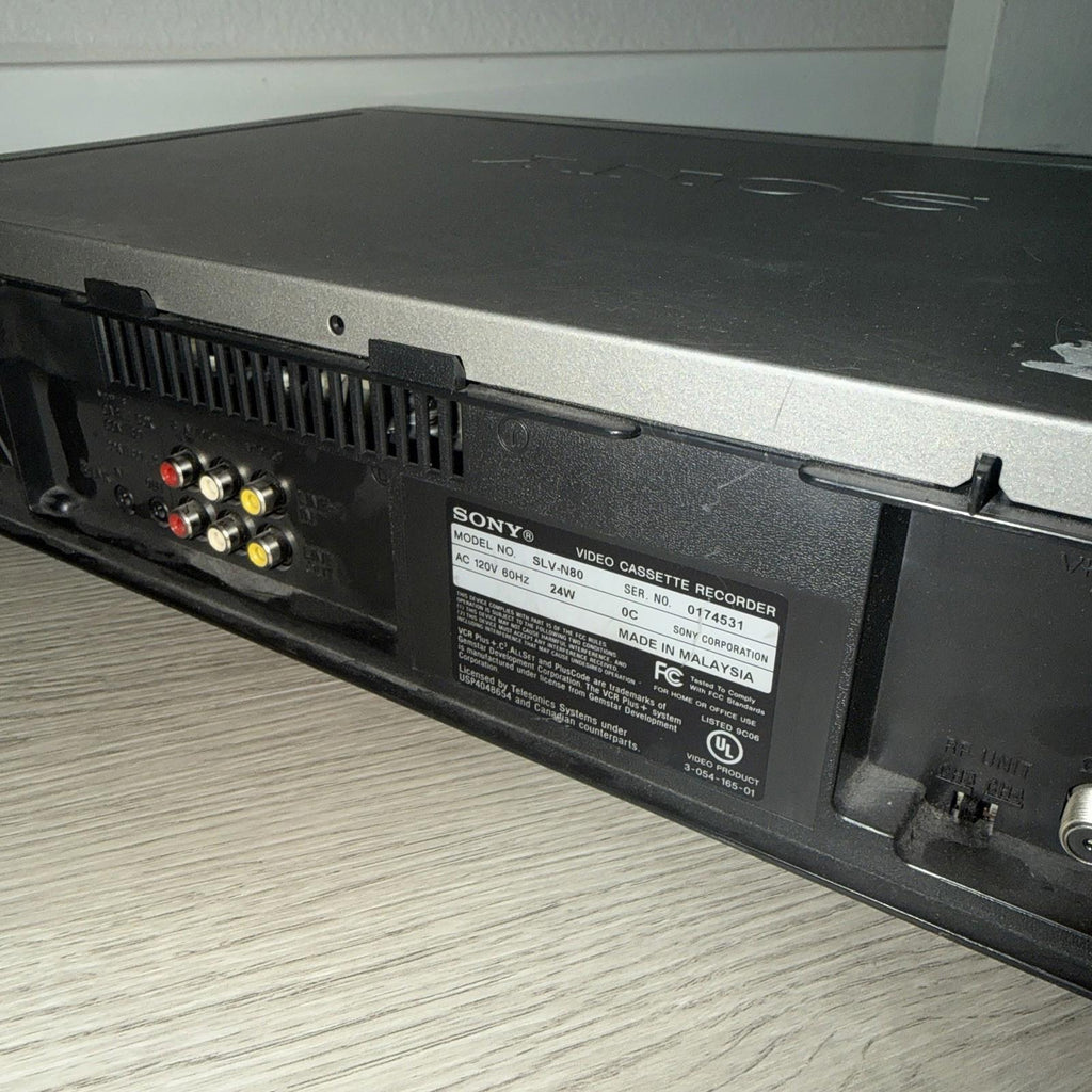 Sony SLV-N80 Video Cassette Recorder VCR VHS Player Hi-Fi Stereo No Remote Works