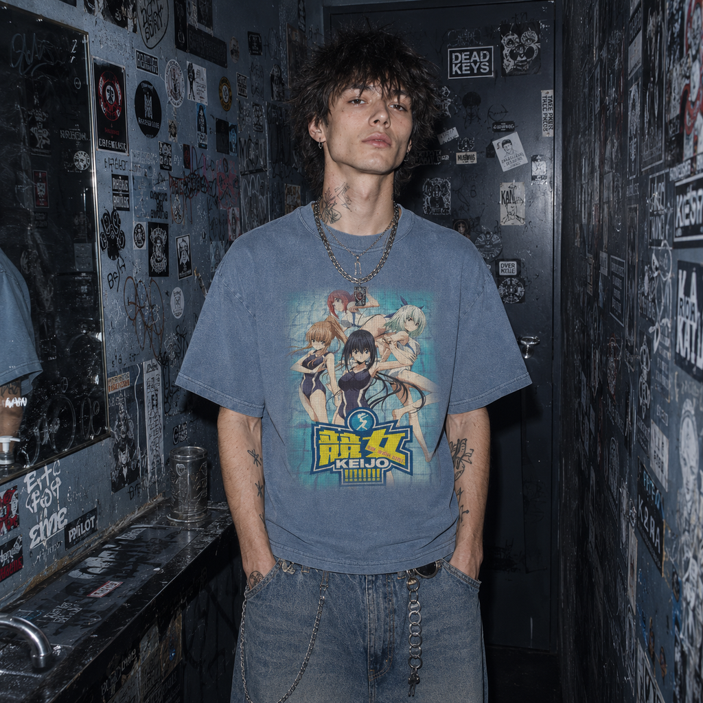 Vintage Keigo Anime T-Shirt Faded Y2k 2000s