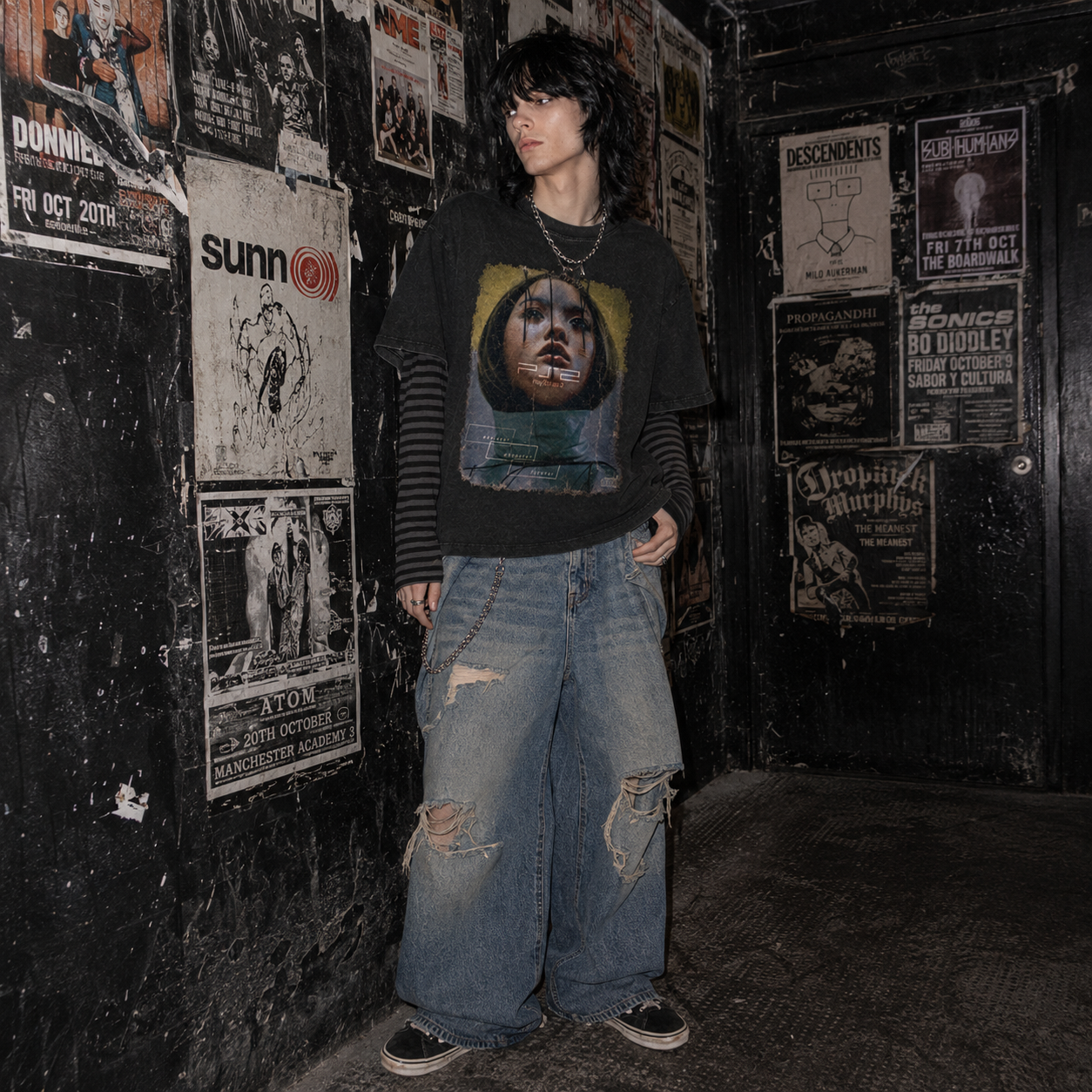 2000S PS2 AD VINTAGE T SHIRT "CYBORGIRL"