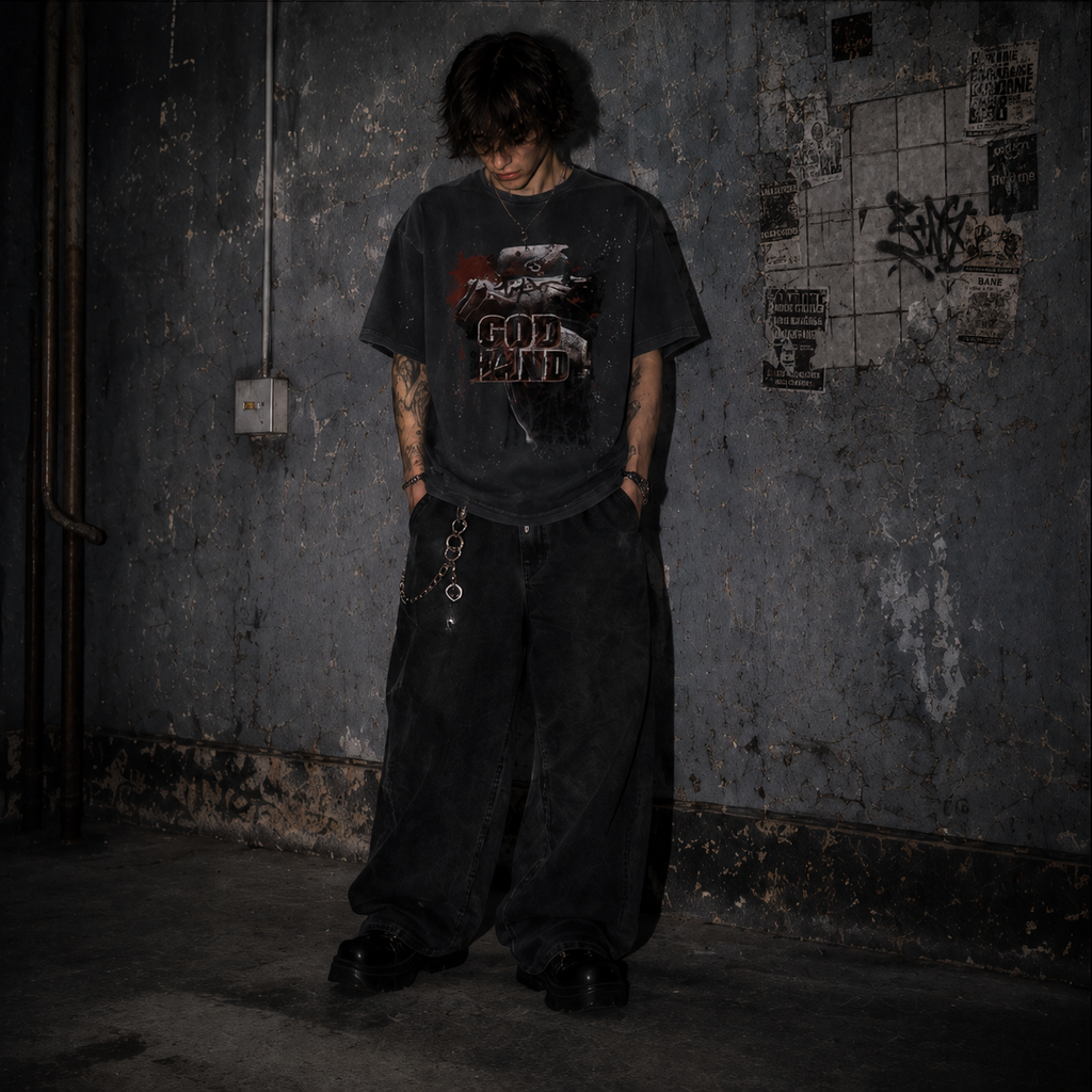 Vintage God Hand PS2 T-Shirt HAND FRAYED & DISTRESSED