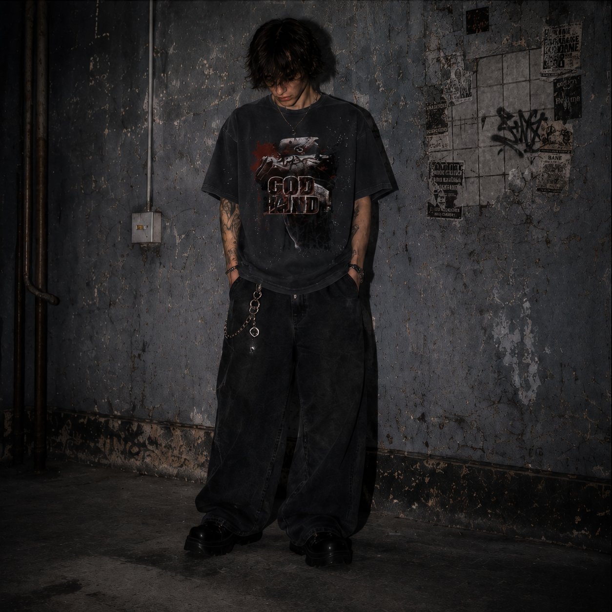 Vintage God Hand PS2 T-Shirt HAND FRAYED & DISTRESSED