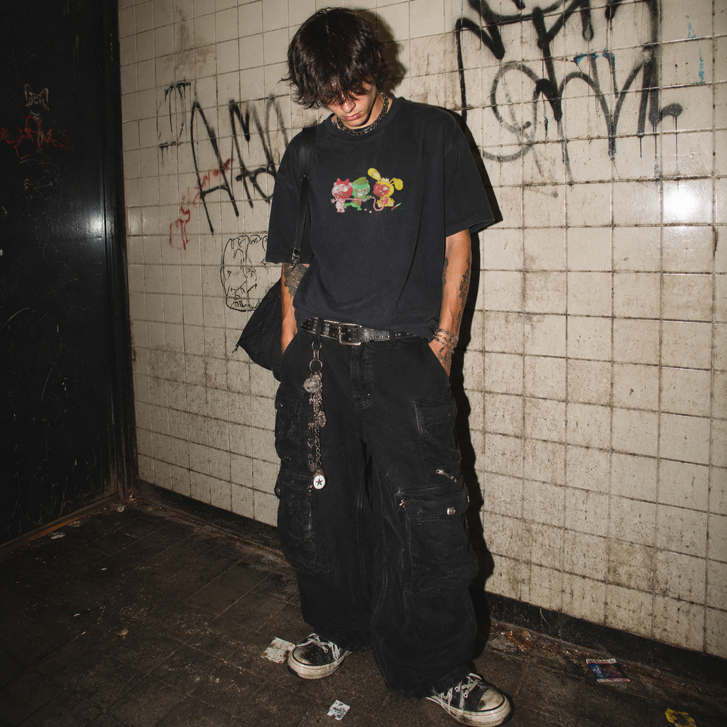 Happy Tree Friends Vintage T-Shirt "Evil Flippy"