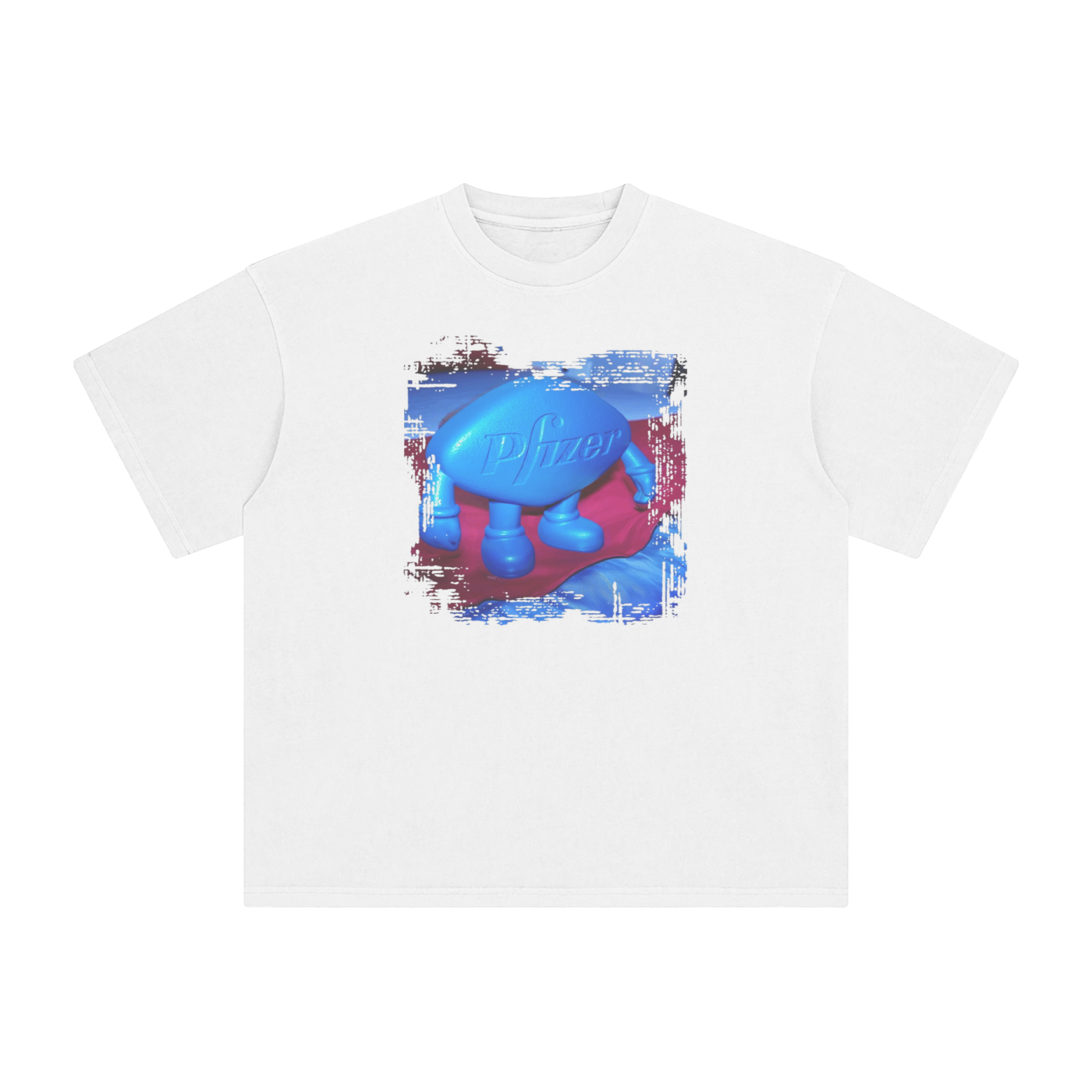 Viagra Man - Vintage BOXY T-Shirt - Enzyme Washed