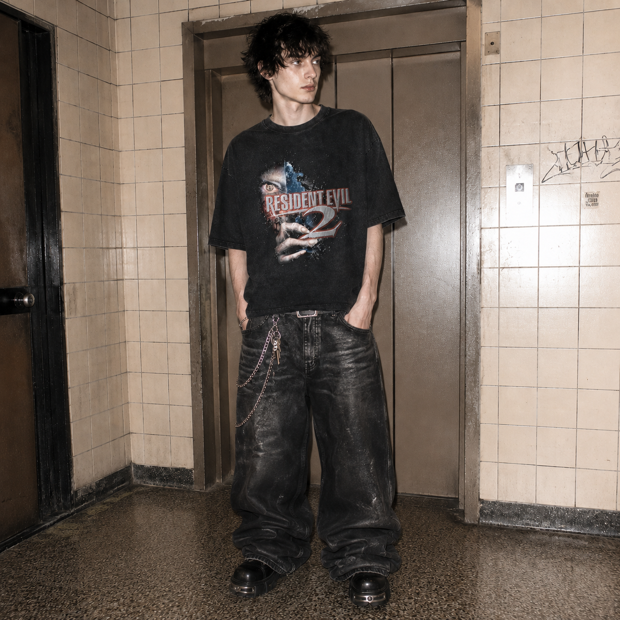 Resident Evil 2 Vintage T-Shirt "eye hand ps2"