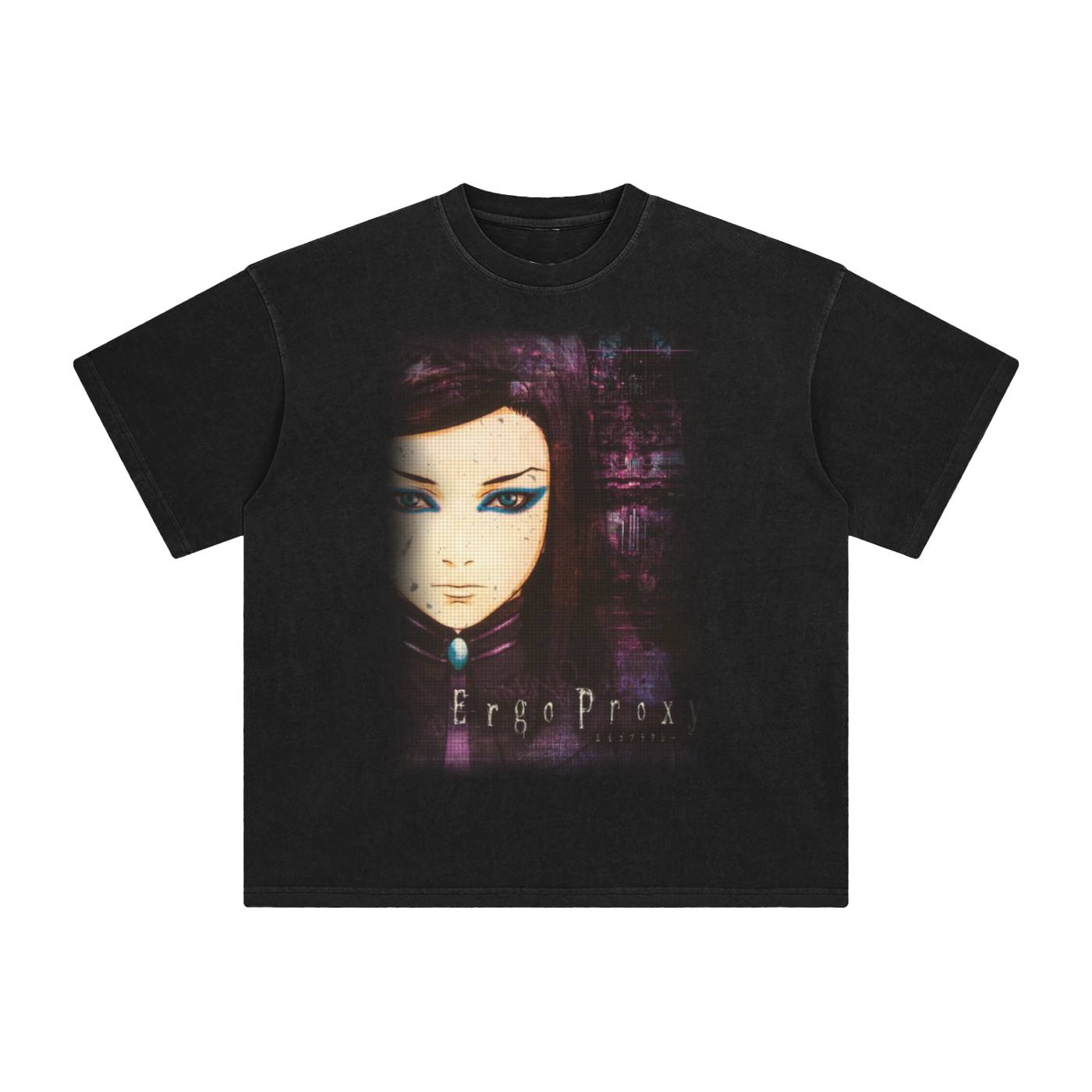 Vintage Ergo Proxy Anime T-Shirt faded y2k 2000s