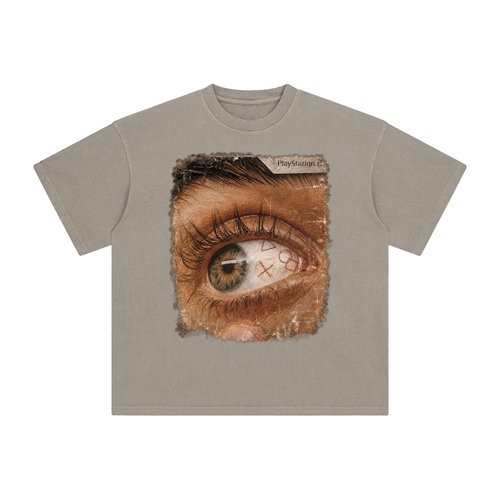 2000'S PS2 AD VINTAGE T-SHIRT "BUTTON EYE"