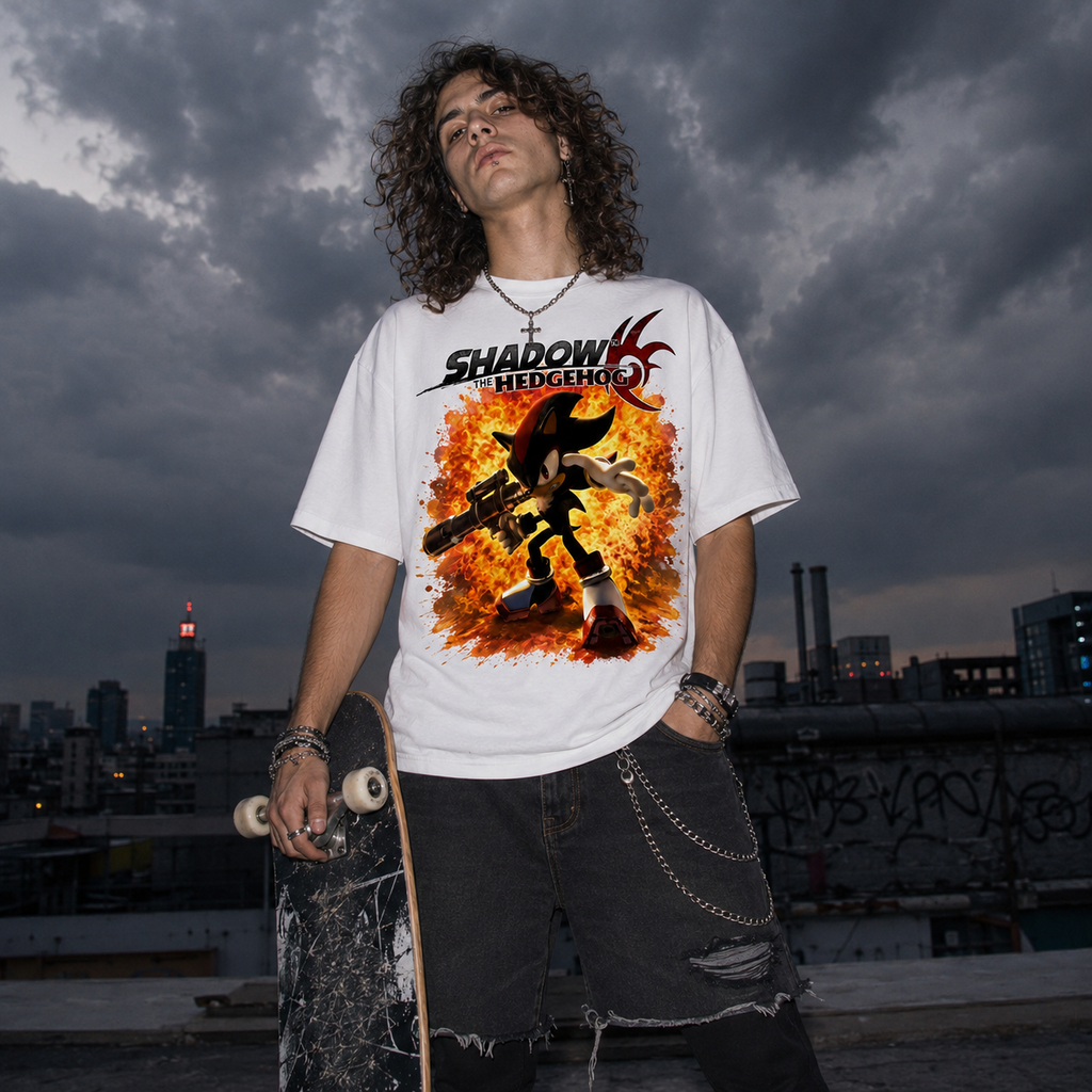 Vintage Shadow The Hedgehog PS2 Game T-Shirt RETRO