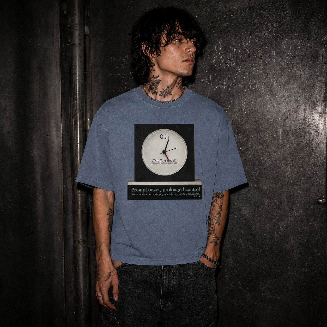 Vintage OXY PERC "promotional clock" T-SHIRT