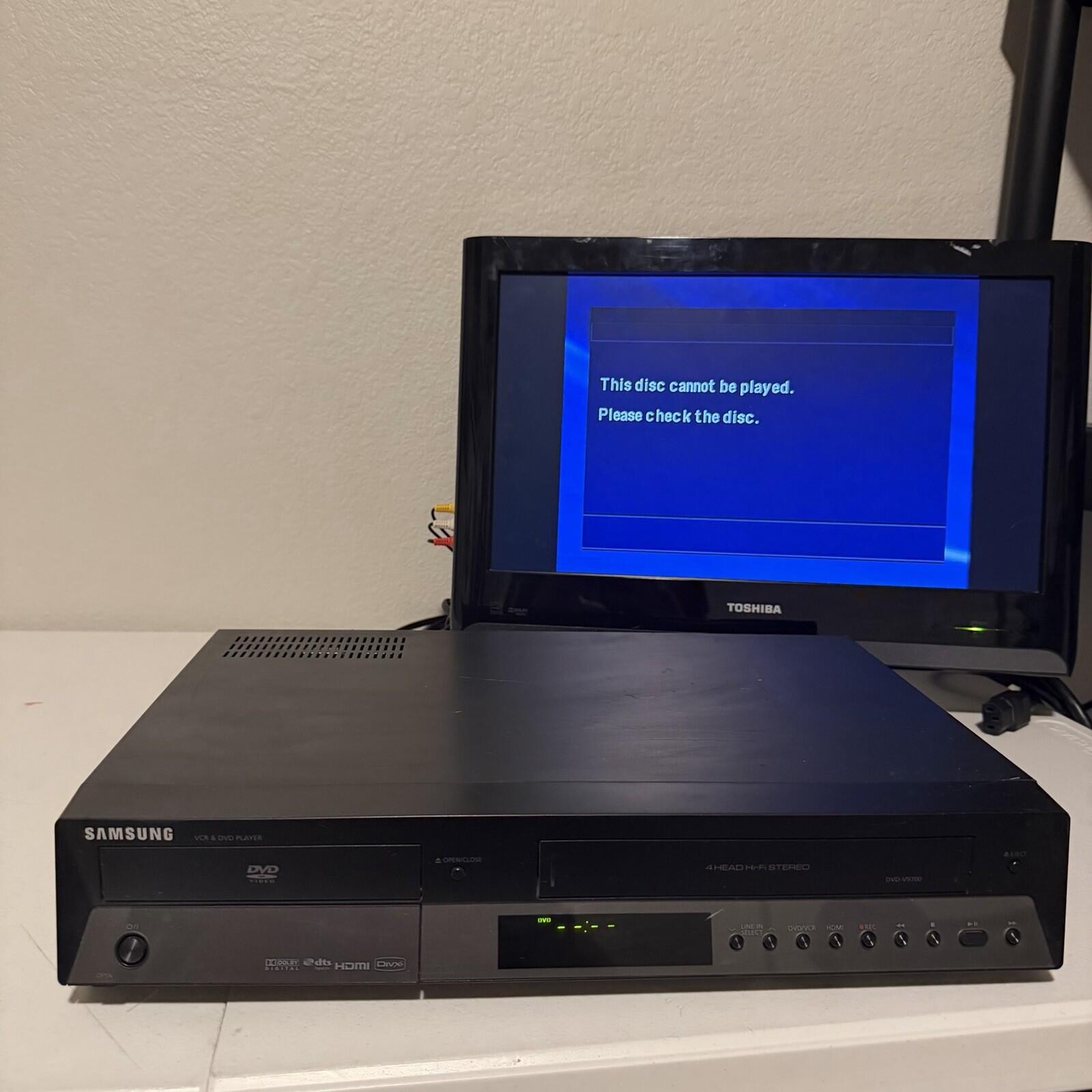 Samsung DVD-V9700 VCR & DVD Player , No Remote DVD Doesn't Work VHS Does