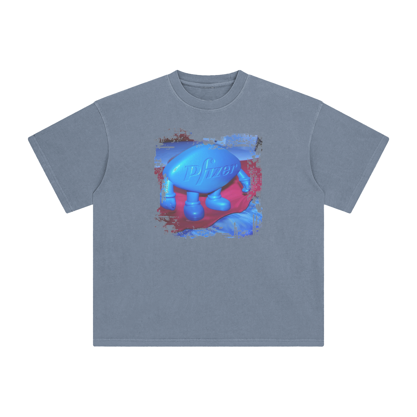 Viagra Man - Vintage BOXY T-Shirt - Enzyme Washed