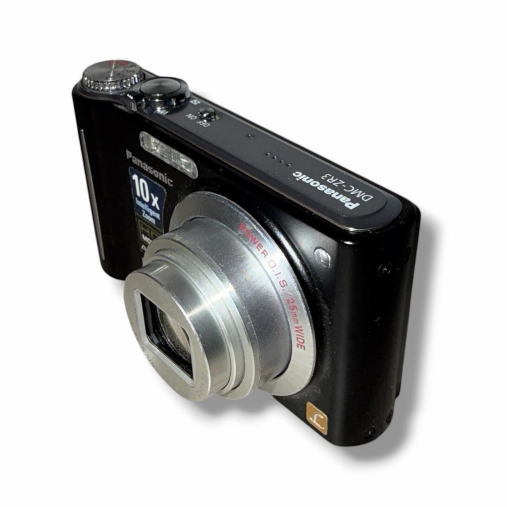 Panasonic Lumix dmc-ZR3 Digital Camera Black With Battery And Charger