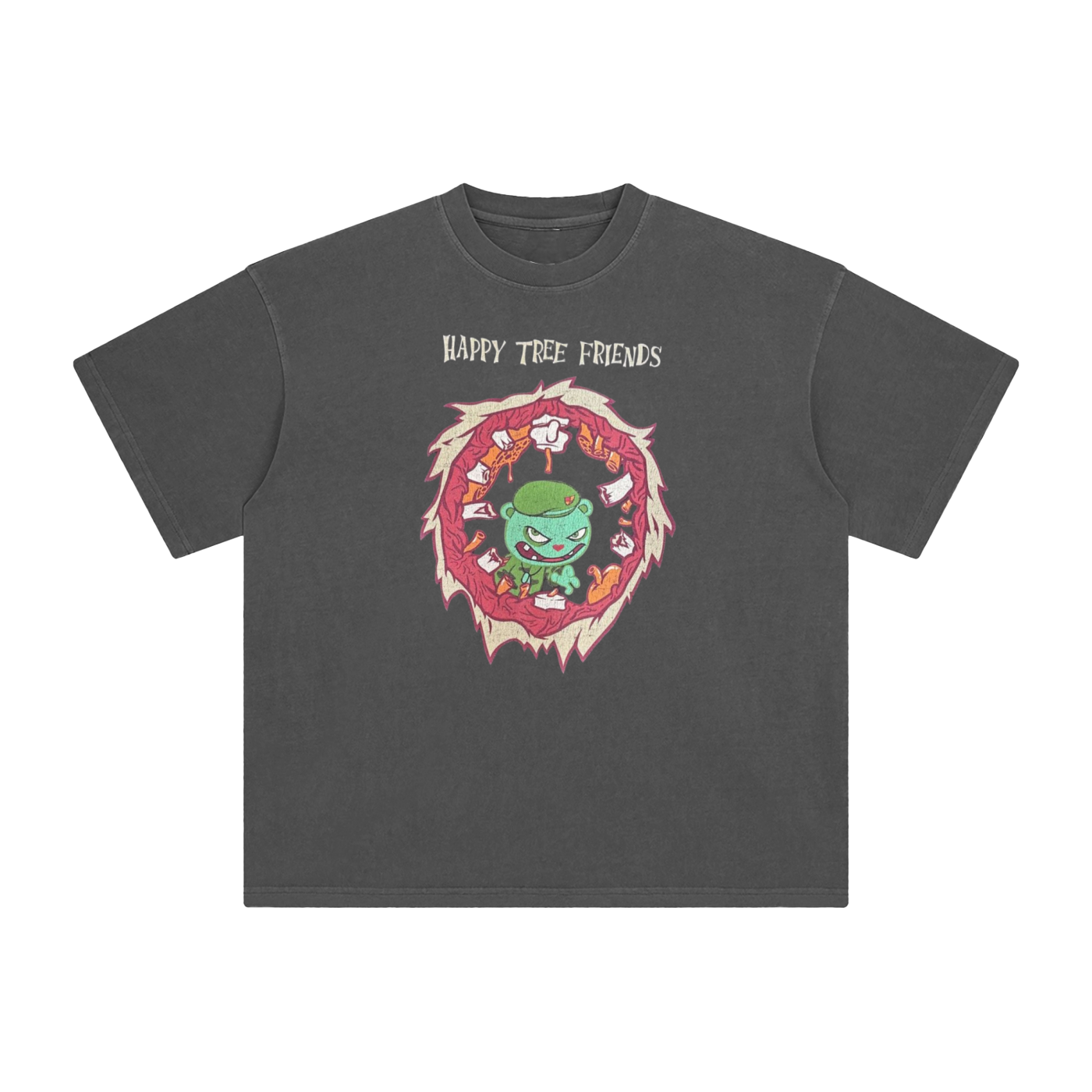 Vintage Happy Tree Friends T-Shirt "Flippy Returns"