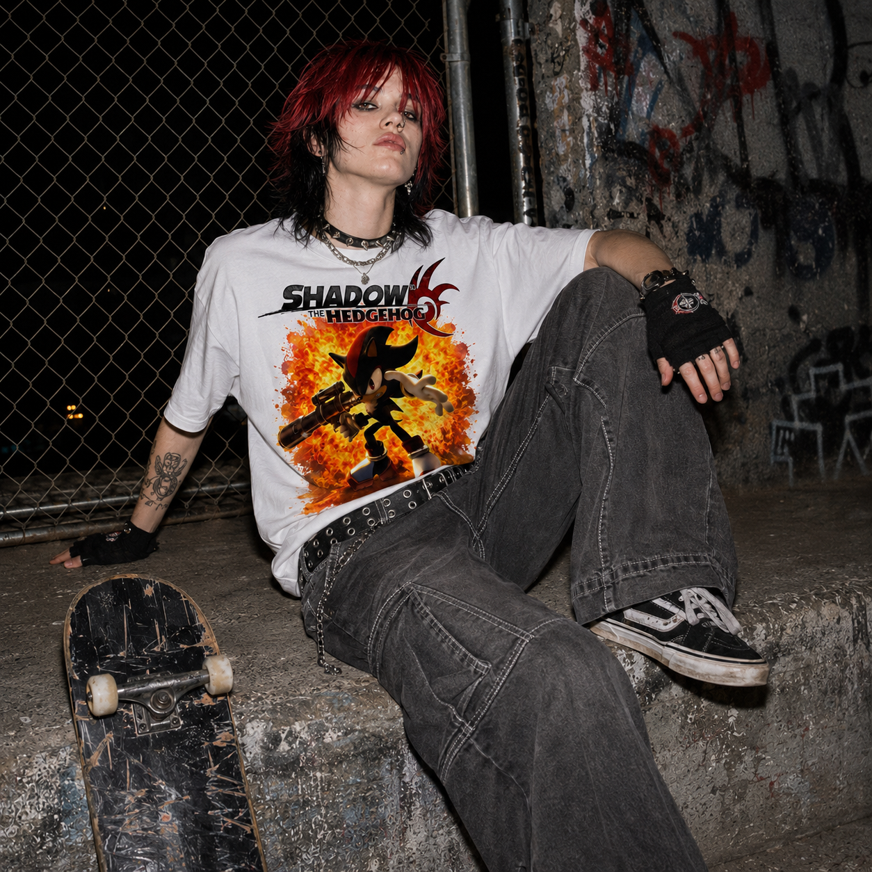 Vintage Shadow The Hedgehog PS2 Game T-Shirt RETRO