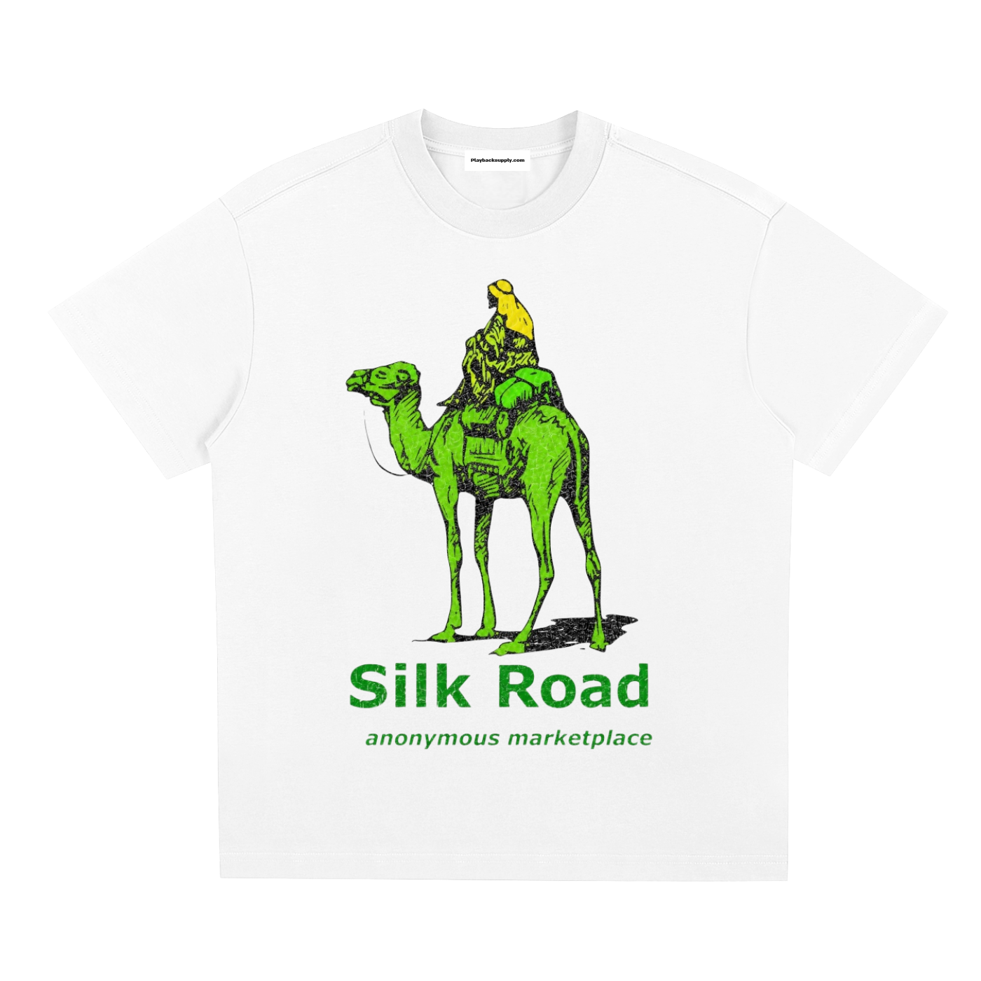 Vintage Silk Road Graphic T-shirt Retro Anonymous Marketplace