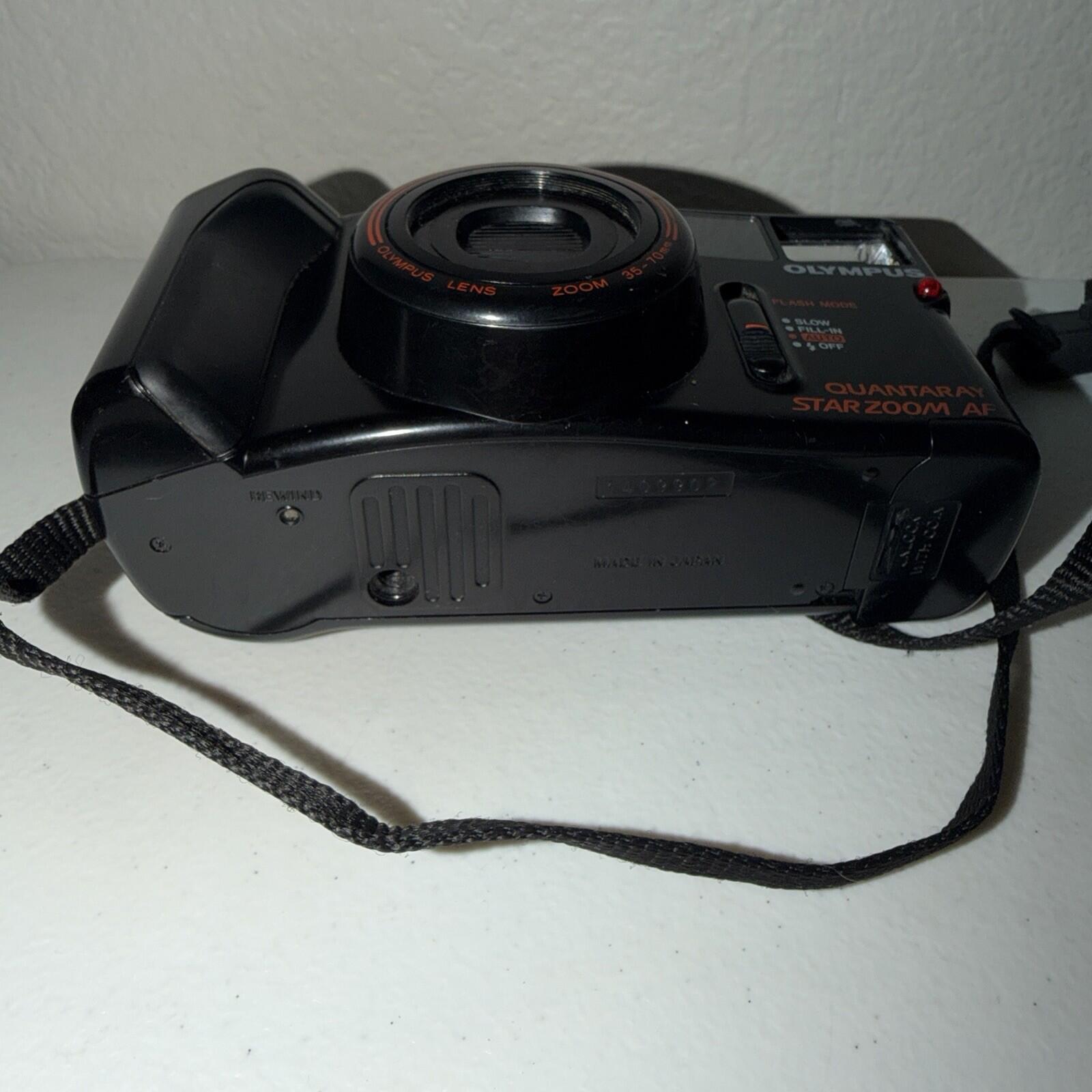 OLYMPUS QUANTARAY STAR ZOOM AF POINT & SHOOT CAMERA Film Camera Vintage